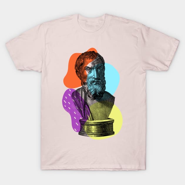 Epicurus the Greek Philosopher T-Shirt by 45 Creative Club